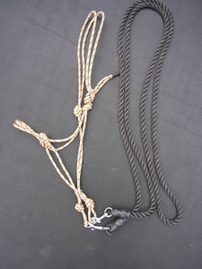 Cross-rope-bridle met teugels